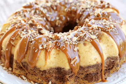 Thumbnail for A Yummy Looking Chocolate Caramel Turtle Flan