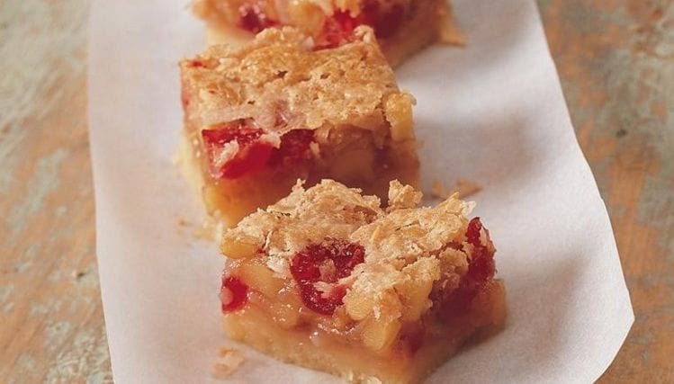 Delicious Coconut Cherry Bars To Make