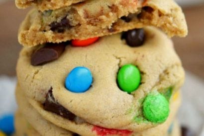 Thumbnail for Amazing Bakery Style M&M’s With Chocolate Chunk Cookies