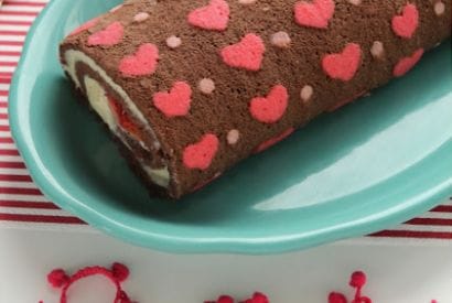 Thumbnail for Heart patterned Cake Roll For Valentines