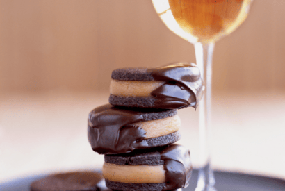 Thumbnail for Indulgent Chocolate-Caramel Sandwich Cookies