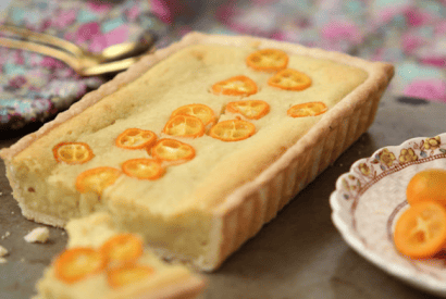 Thumbnail for How To Make This Yummy Kumquat Frangipane Almond Tart