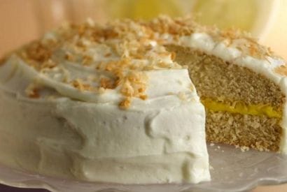 Thumbnail for Delicious Lemon Filled Coconut Cake