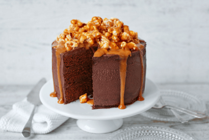 Thumbnail for A Wonderful Chocolate Cake With PopCorn And Salted Carmel