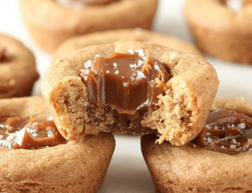 Thumbnail for What Delicious Brown Butter Dulce de Leche Cookie Cups