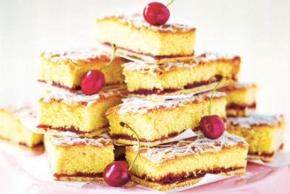 Thumbnail for A Yummy Cherry Bakewell Slice Recipe
