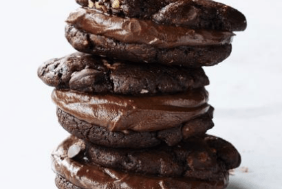 Thumbnail for Triple Chocolate Sandwich Cookies To Make