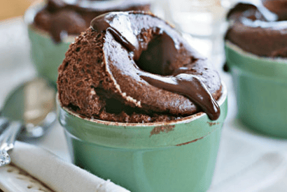 Thumbnail for Double Chocolate Soufflés With Warm Fudge Sauce