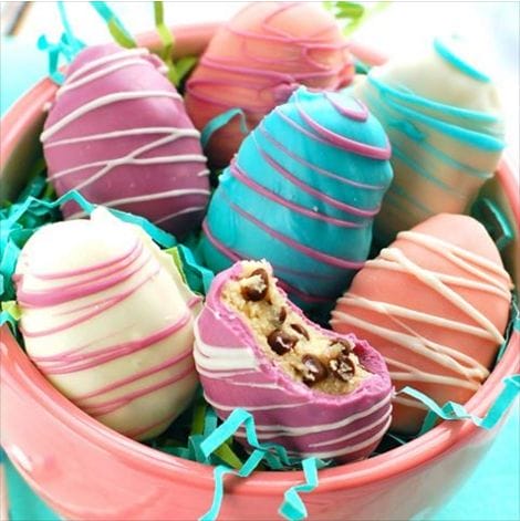 Easter Egg Cookie Dough Truffles