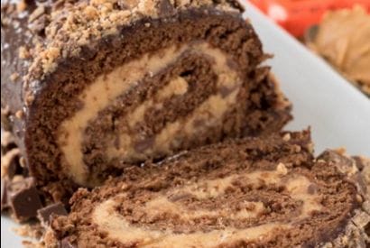 Thumbnail for How To Make These Amazing Reese’s Peanut Butter Cup Cake Roll