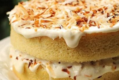 Thumbnail for A Delightful Vanilla Cake With Toasted Coconut Frosting
