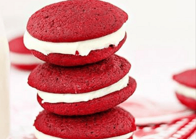 Thumbnail for Red Velvet Whoopie Pies For Valentines Day