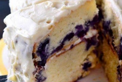 Thumbnail for Blueberry Lemon Cake With Cream Cheese Frosting.. How Delicious
