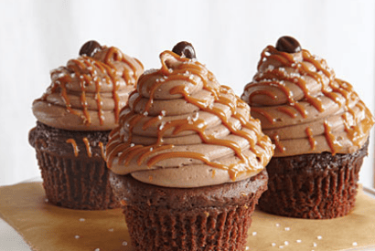 Thumbnail for Delicious Caramel Mocha Sea Salt Cupcakes