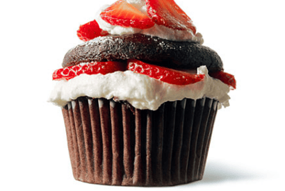 Thumbnail for Vegan Chocolate Strawberry Shortcake Cupcakes