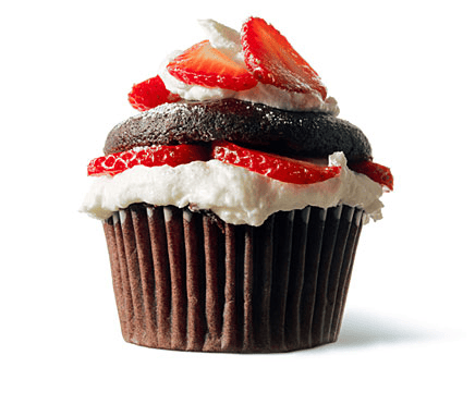 Vegan Chocolate Strawberry Shortcake Cupcakes
