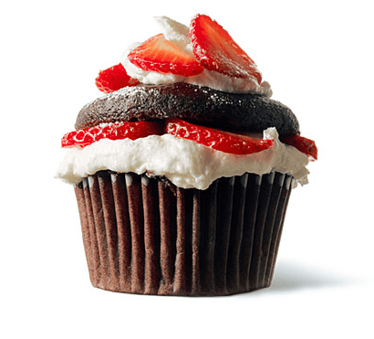 Vegan Chocolate Strawberry Shortcake Cupcakes