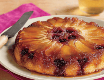 Thumbnail for Blackberry & Apple Upside-Down Cake Recipe