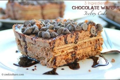 Thumbnail for 3 Ingredients Chocolate Wafer Icebox Cake To Make