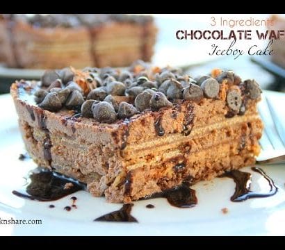 3 Ingredients Chocolate Wafer Icebox Cake To Make