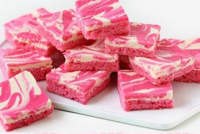 Thumbnail for How Pretty And Delicious Are These Pink Velvet Cheesecake Swirl Brownie Recipe