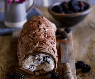 Thumbnail for Love To Make This Chocolate And Blackberry Meringue Roulade