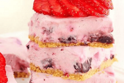 Thumbnail for Wonderful No Bake Berry Cheesecake Bars