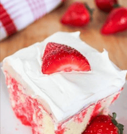 Thumbnail for A Yummy Looking Strawberry Poke Cake
