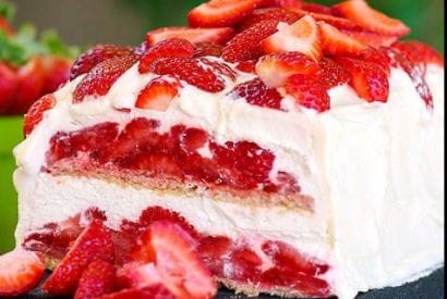 Thumbnail for A Yummy Strawberry Shortcake No Bake Icebox Cake