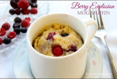 Thumbnail for Delicious Berry Explosion Mug Muffin
