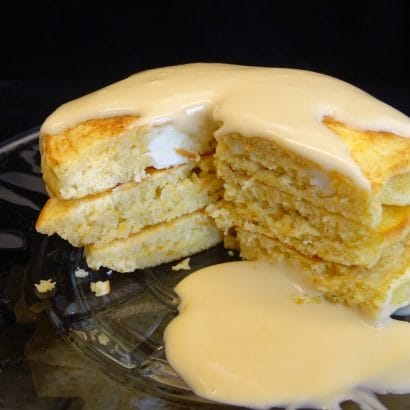 How To Make These Cheesecake Pancakes With Maple Cream Sauce