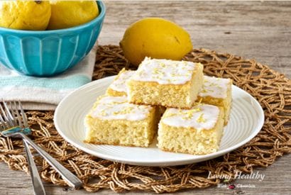Thumbnail for Healthy Lemon Brownies With Coconut Lemon Glaze