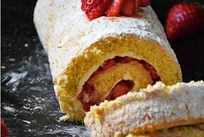 Thumbnail for Strawberry Jelly Roll Cake To Make