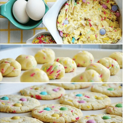Funfetti Cake Mix Cookies
