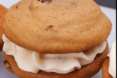 Thumbnail for What Delicious Looking Pumpkin Chocolate Chip Whoopie Pies