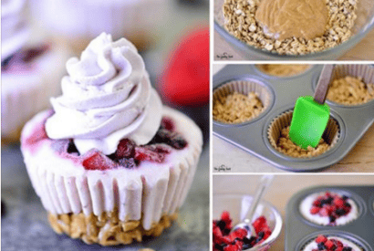 Thumbnail for Love These Double Berry Frozen Yogurt Cupcakes