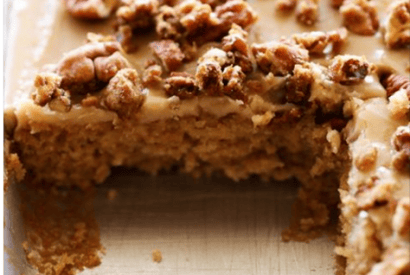 Thumbnail for How To Make This Caramel Praline Sheet Cake