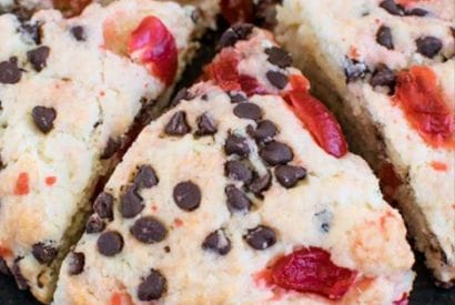 Thumbnail for Loves These Cherry Chocolate Chip Scones