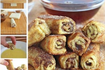 Thumbnail for French Toast Roll Ups For Breakfast