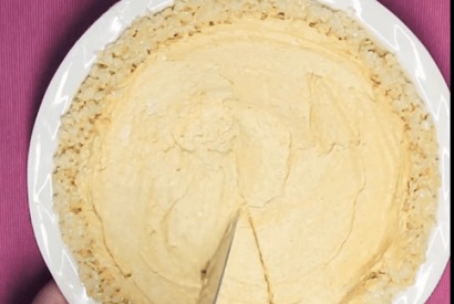 Thumbnail for A Really Delicious No-Bake Rice Krispies Pumpkin Cheesecake