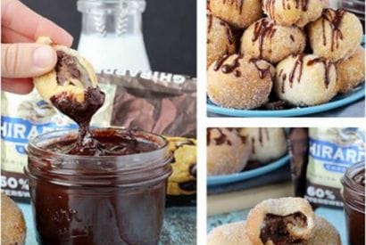 Thumbnail for How To Make Ghirardelli Cookie Dough Stuffed Donut Holes and Chocolate Dipping Sauce