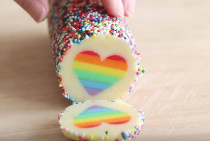 Thumbnail for Valentine Rainbow Heart Cookies