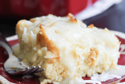 Thumbnail for What A Delicious Pudding Is This Coconut Bread Pudding With Coconut Cream Sauce