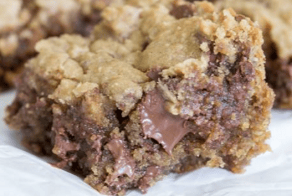 Thumbnail for Delicious Toffee Chocolate Chip Peanut Butter Blondies