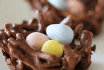 Thumbnail for A No Bake Chocolate Egg Nest Cookies