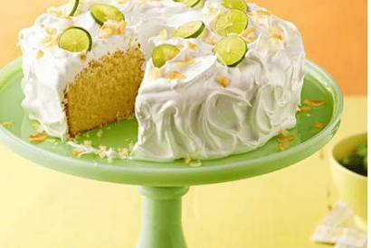 Thumbnail for A Really Delightful Key Lime Coconut Cake With Marshmallow Frosting