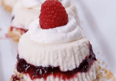 Thumbnail for No-Bake White Chocolate Raspberry Cheesecakes To Make