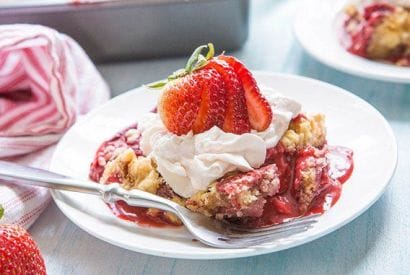 Thumbnail for How To Make This Strawberry Cream Dump Cake