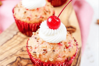 Thumbnail for Yummy Cherry Pecan Cream Cheese Muffins