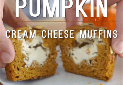 Thumbnail for Pumpkin Spice Muffins With Cream Cheese Filling
